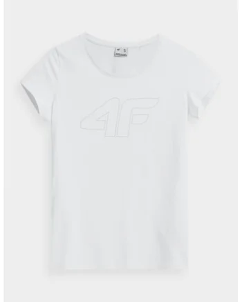 Tricou dama,  302882250, Bumbac, Alb