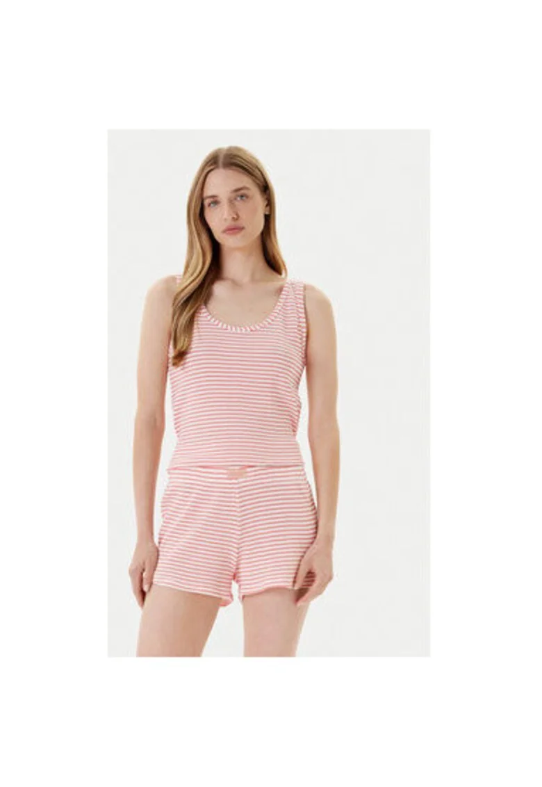 Pijama dama  36LC3P03V, Bumbac, Rosu