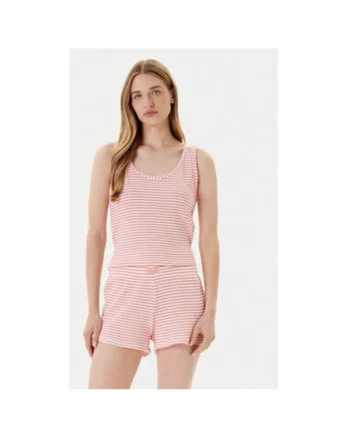 Pijama dama  36LC3P03V, Bumbac, Rosu