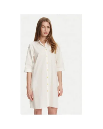 Camasa stil rochie dama  BM033, Bumbac, M INTL, Ecru