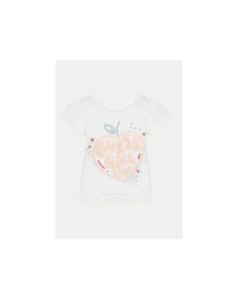 Tricou din bumbac cu imprimeu logo, alb