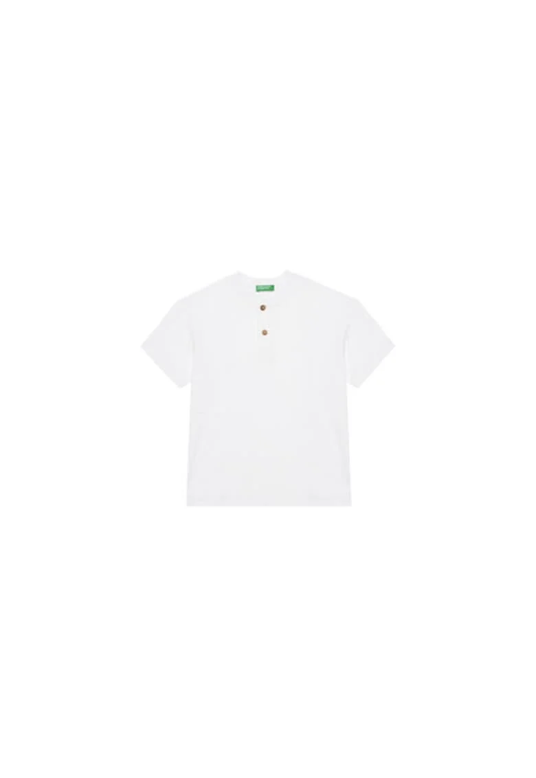 Tricou pentru baieti  3F4JC10NN, Bumbac/In, 122 CM, Alb