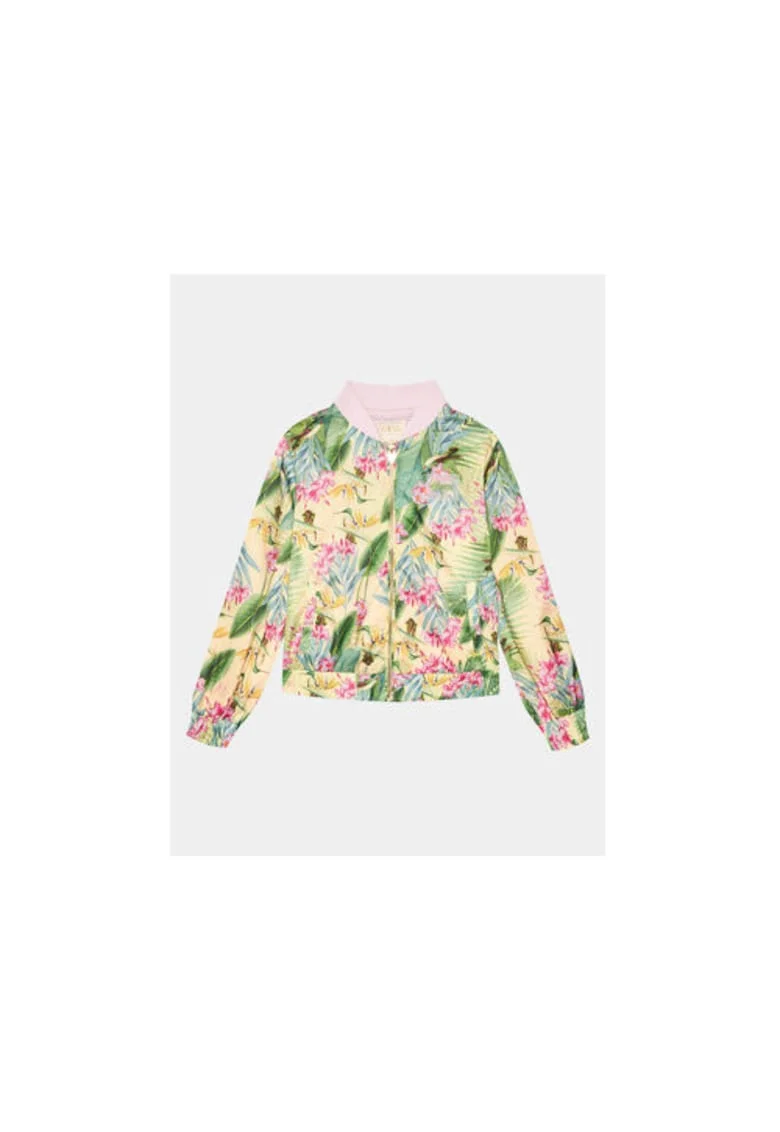Jacheta Bomber Cu Imprimeu Floral