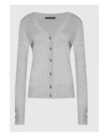 Cardigan uni tricotat fin