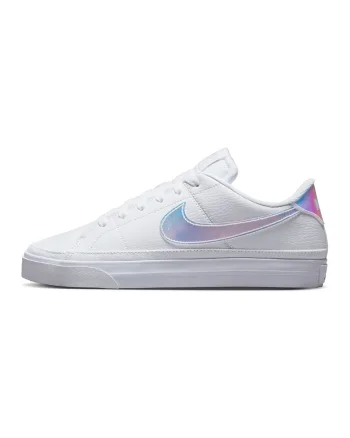 Pantofi sport de piele ecologica Court Legacy, Alb