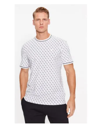 Tricou slim fit cu monograma
