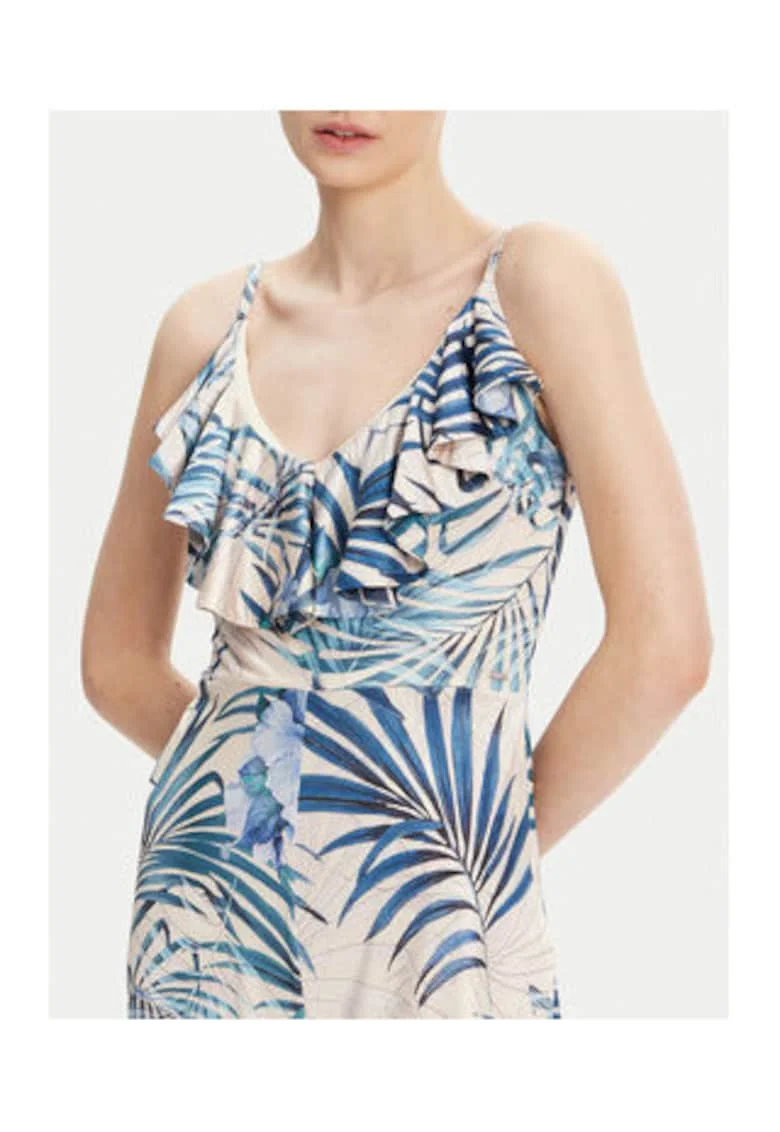 Salopa cu imprimeu tropical