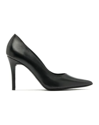 Pantofi de piele cu toc stiletto Hayley, Negru