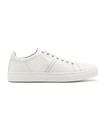 Pantofi sport de piele Daniel, Alb