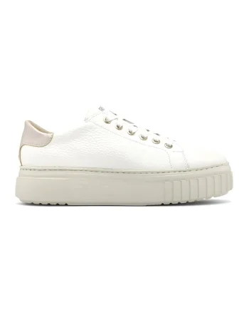 Pantofi sport de piele June, Alb