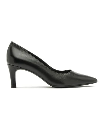Pantofi de piele cu varf ascutit Sharon, Negru