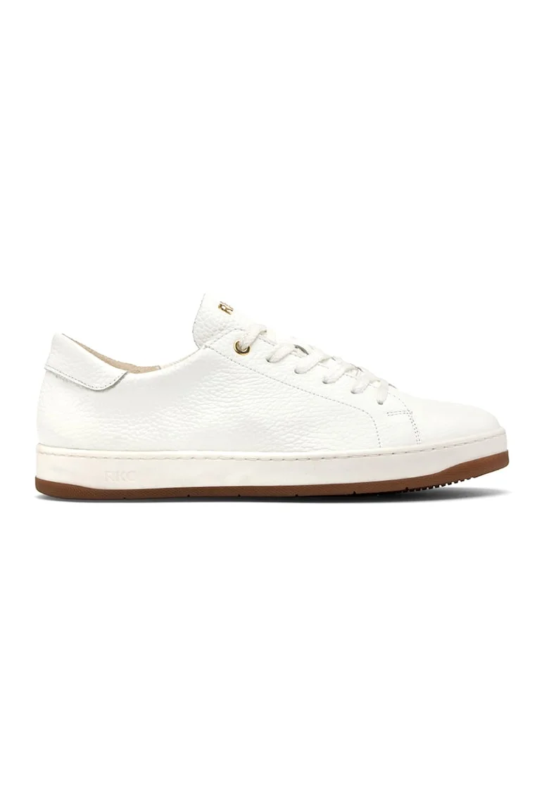 Pantofi sport de piele cu aspect texturat Nora, Alb