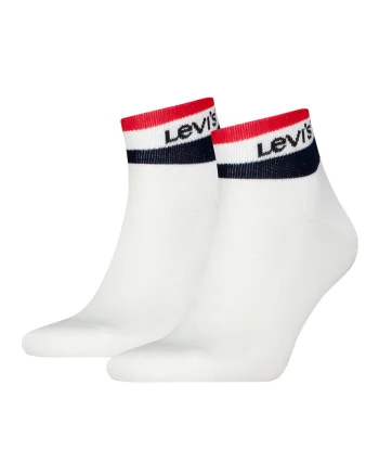 Set de sosete scurte unisex - 2 perechi, Rosu/Alb/Negru