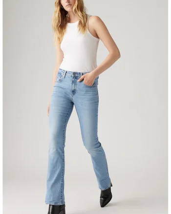 Blugi cu croiala bootcut si talie inalta 725™, Albastru deschis