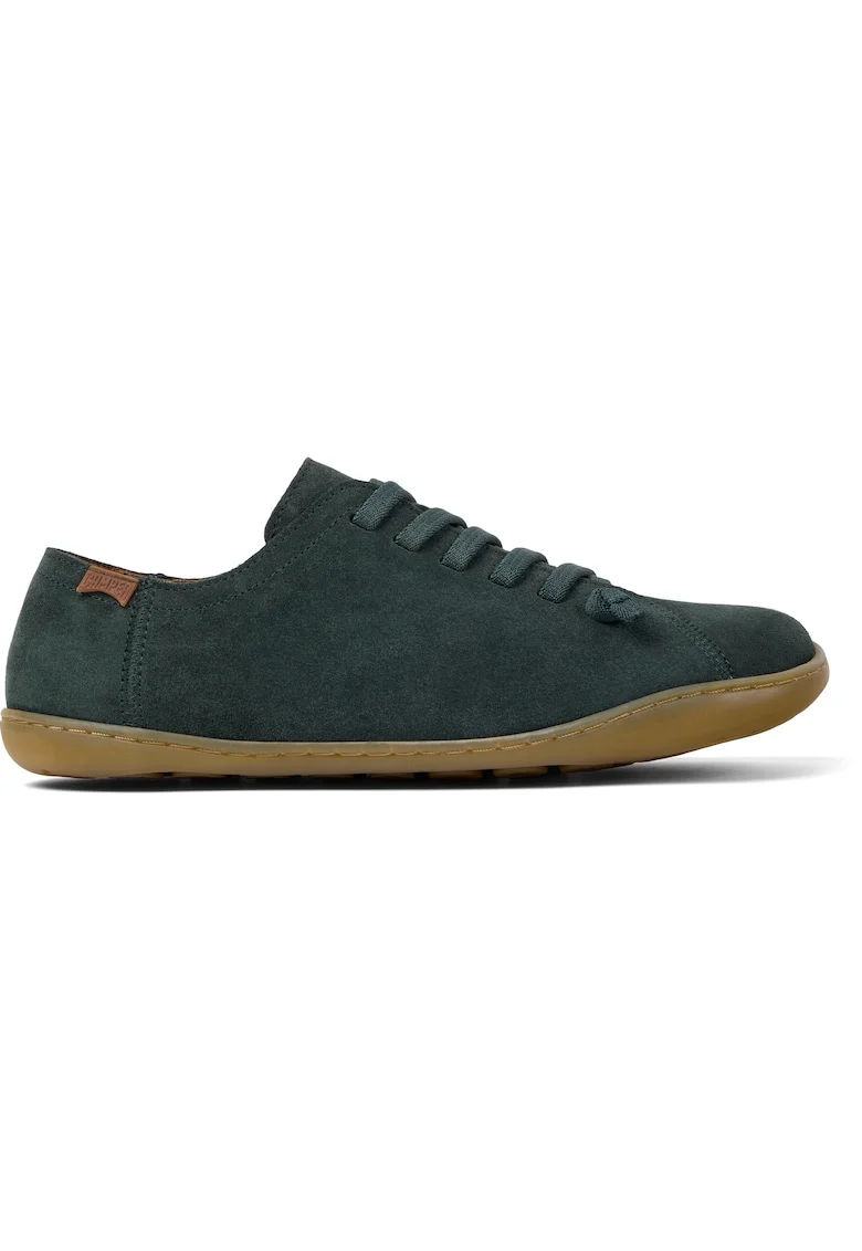 Pantofi de piele intoarsa Peu Cami 1347, Verde masliniu inchis