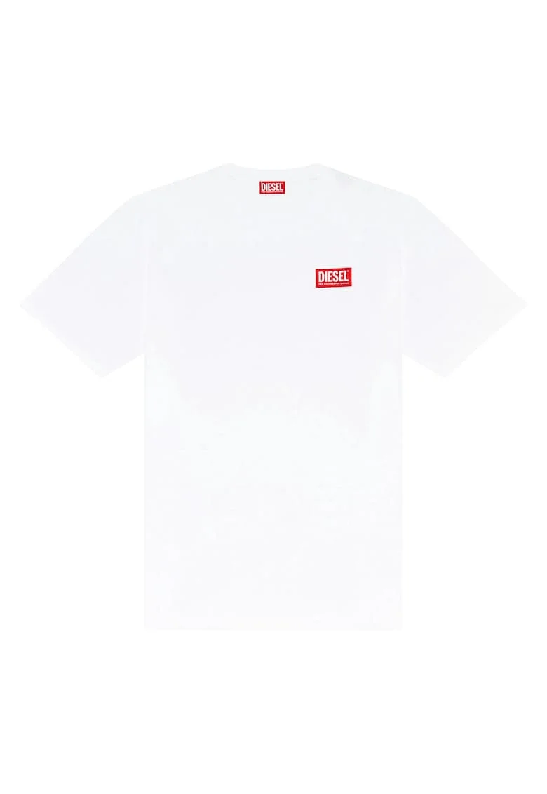 Tricou regular fit cu detaliu logo 31895 T-Box, Alb