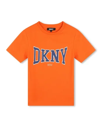 Tricou cu imprimeu logo, Portocaliu