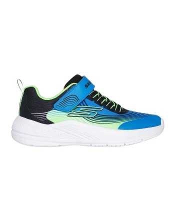 Pantofi sport cu velcro Microspec Advance, Negru/Turcoaz
