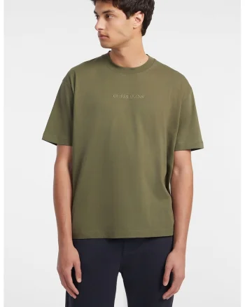 Tricou supradimensionat cu maneci cazute, Kaki