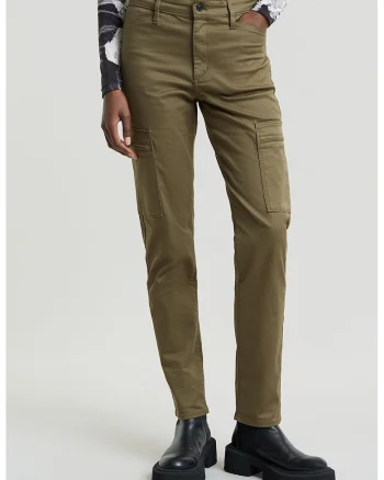 Pantaloni cargo slim fit, Kaki