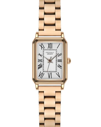 Ceas quartz cu logo pe cadran, Auriu
