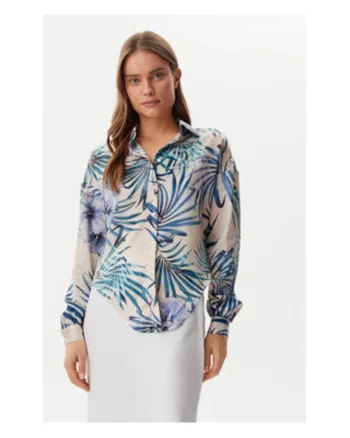Camasa cu imprimeu tropical