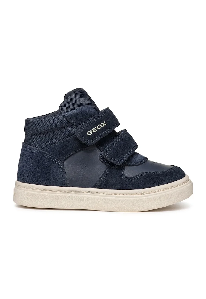 Pantofi sport din piele cu garnituri din plasa, Albastru ultramarin