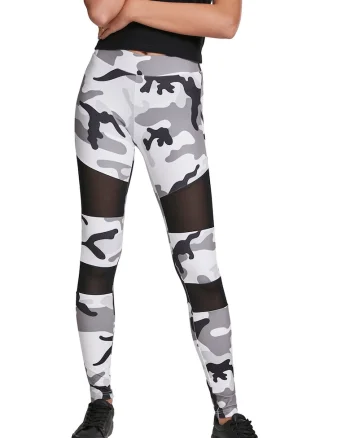 Colanti cu model camuflaj, Alb/Negru/Gri deschis