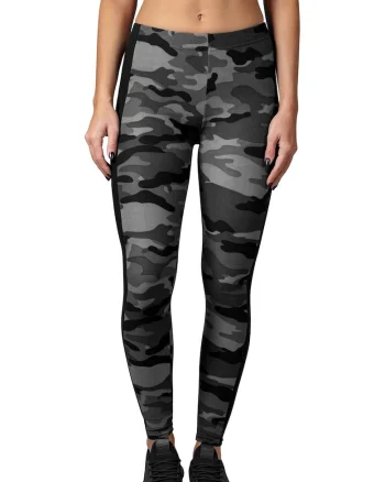Colanti cu model camuflaj, Negru/Gri deschis/Gri inchis