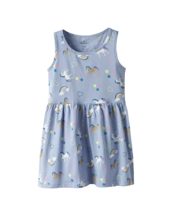 Rochie fete  13230153, Bumbac, Albastru deschis, Albastru deschis