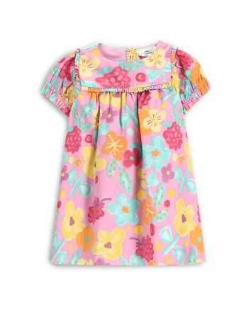 Rochie de vara fete  WC5128201MGN, Bumbac, Multicolor, Multicolor