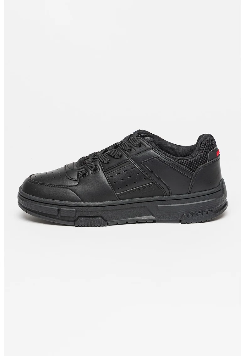 Pantofi sport de piele ecologica Yarrow, Negru