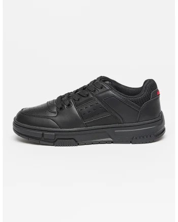 Pantofi sport de piele ecologica Yarrow, Negru