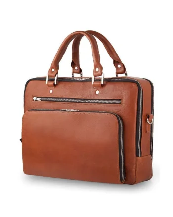 Geanta barbateasca din piele vintage pentru laptop  SL24 Shannon Maro