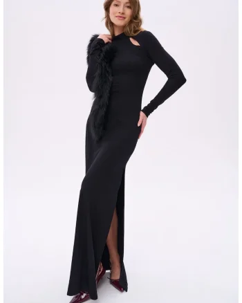 Rochie maxi cu spate decupat