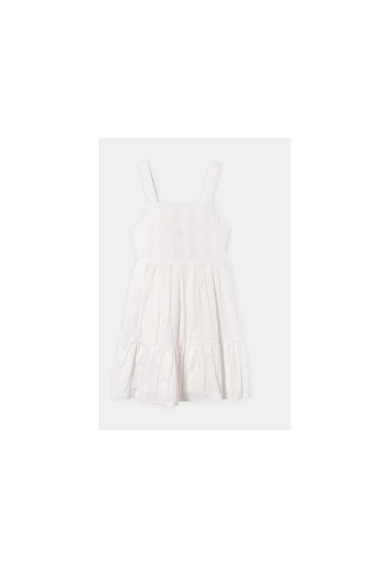 Rochie fete,  304141973, Poliester reciclat, Bej, Bej