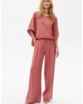 Pantaloni relaxed fit cu pliuri