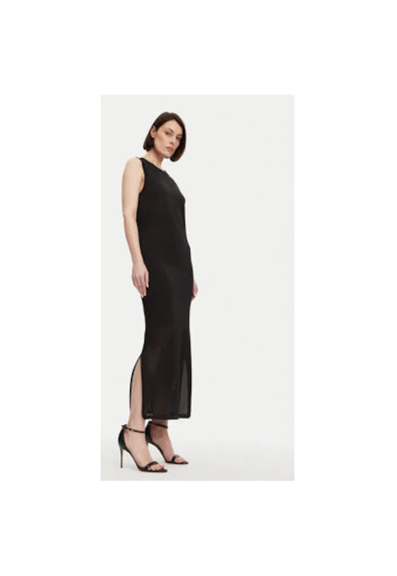 Rochie dama  FJ25SD5007K420Q7, Viscoza/Nylon, Negru