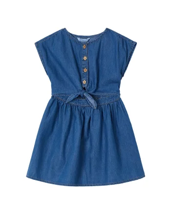 Rochie de vara fete  3931, Bumbac/Lyocell, Bleumarin, Bleumarin