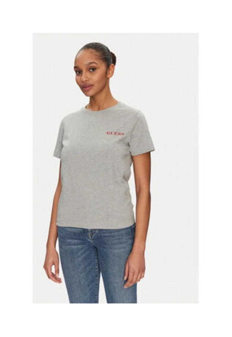 Tricou din bumbac organic, cu decolteu la baza gatului