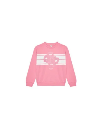 Bluza de trening din bumbac cu logo din strasuri