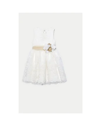 Rochie fete Abel Lula, 5037, Bumbac/Poliester, Ecru