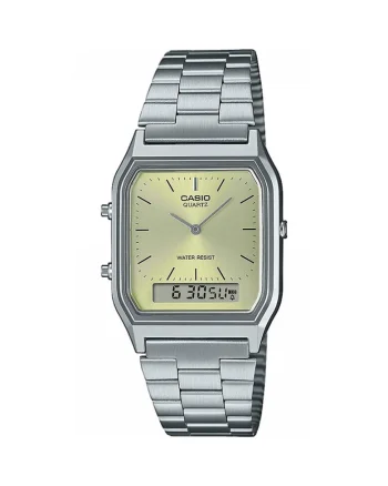 Ceas dama  AQ-230A-9AMQYES Quartz Argintiu, Verde