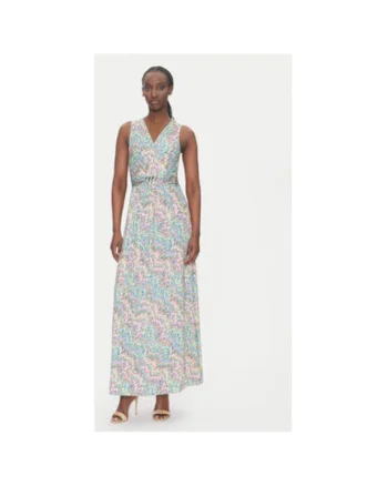Rochie de vara dama  251-RPOPPA, Poliester, Multicolor, Multicolor