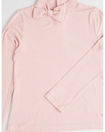 Bluza uni cu funda, Roz pal