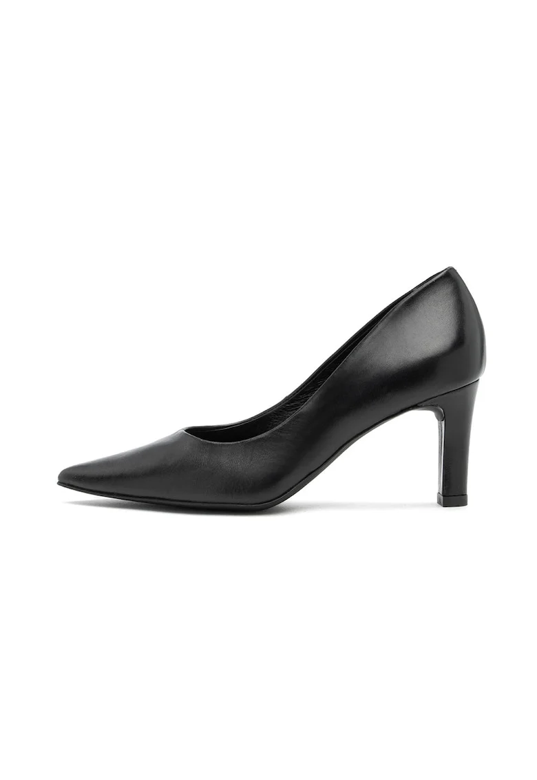Pantofi din piele cu varf ascutit Ofelia, Negru