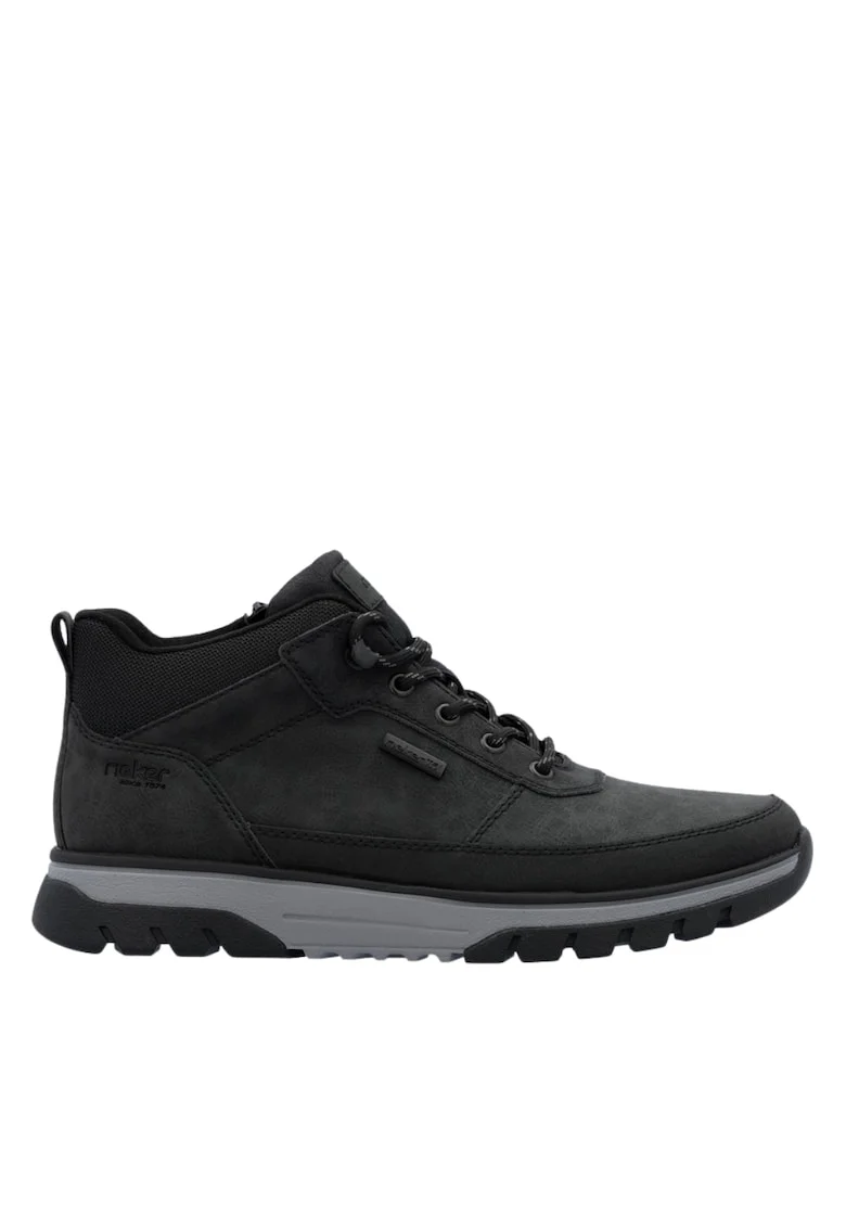 Ghete sport, barbati,  ANTISTRESS, B9300-00 negru, piele ecologica, Negru