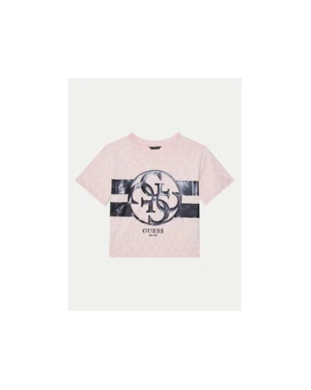 Tricou cu decolteu la baza gatului cu logo imprimat