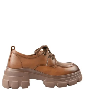 Pantofi casual, dama,  KM 1606 maro, piele naturala