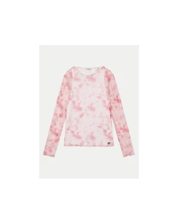 Bluza cu maneca lunga cu model tie-dye